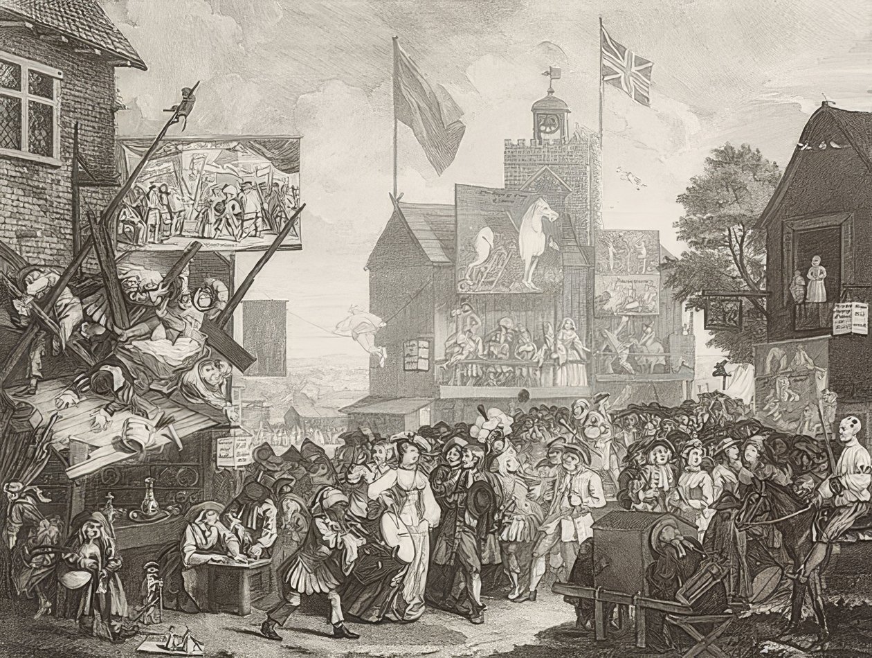 Feria de Southwark / Der Jahrmarkt von Southwark. 1733 de William Hogarth