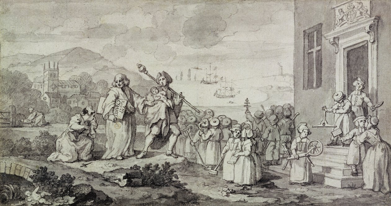 Estudio para los expósitos de William Hogarth