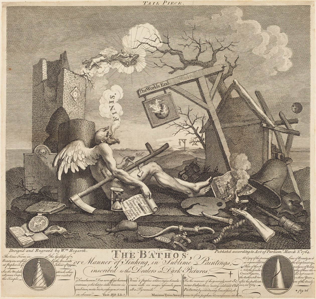 Colofón, o El Bathos de William Hogarth