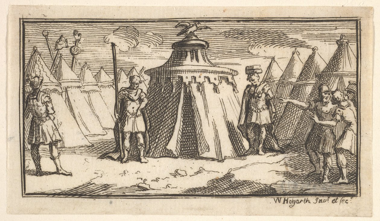 Quitando el cinturón o faja militar John Beaver, Castigos militares romanos, 17..., después de 1725 de William Hogarth