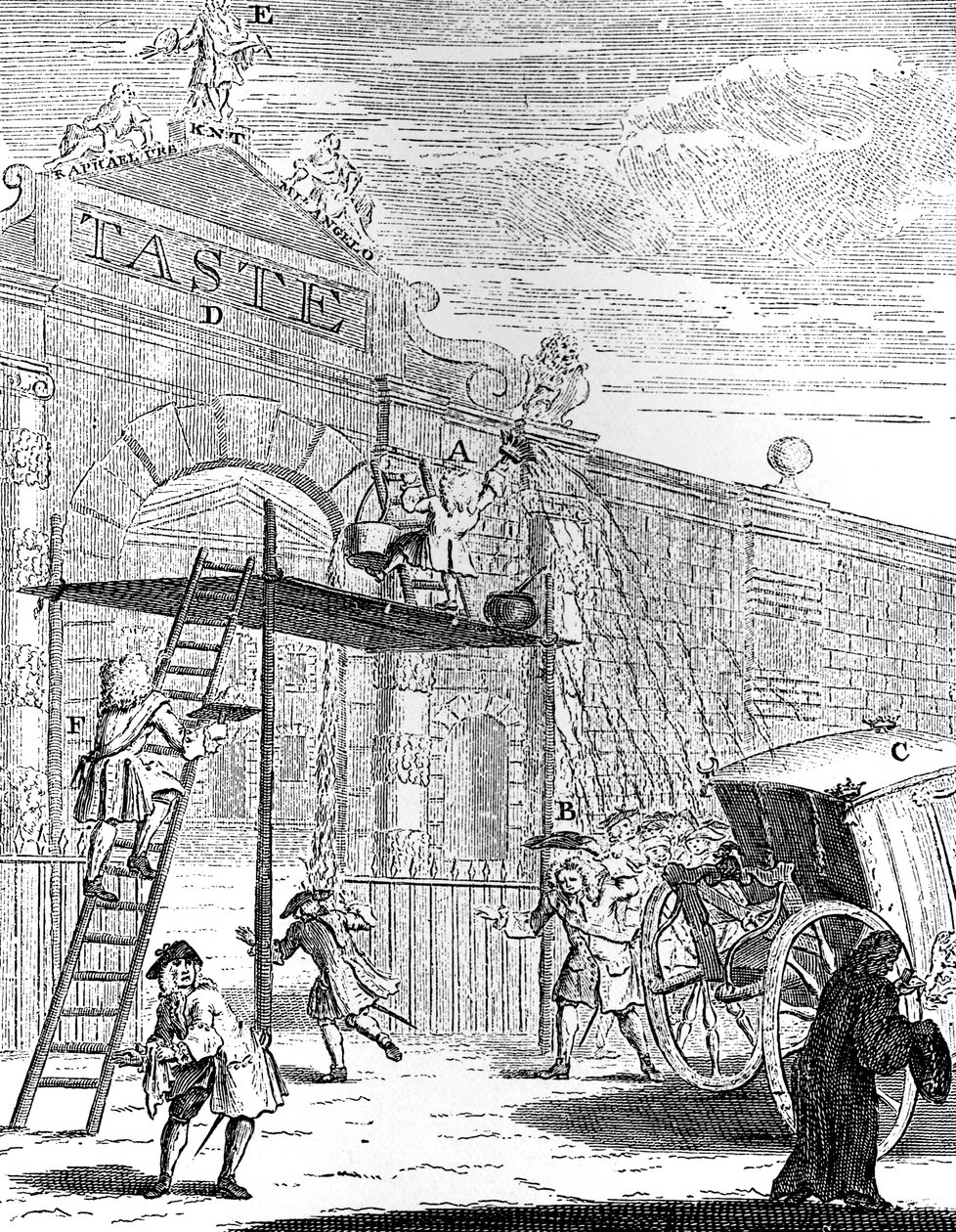 Gusto: La Puerta de Burlington House, 1731 de William Hogarth