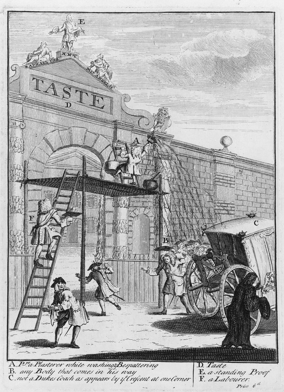 Gusto, o la Puerta de Burlington, 1732 de William Hogarth