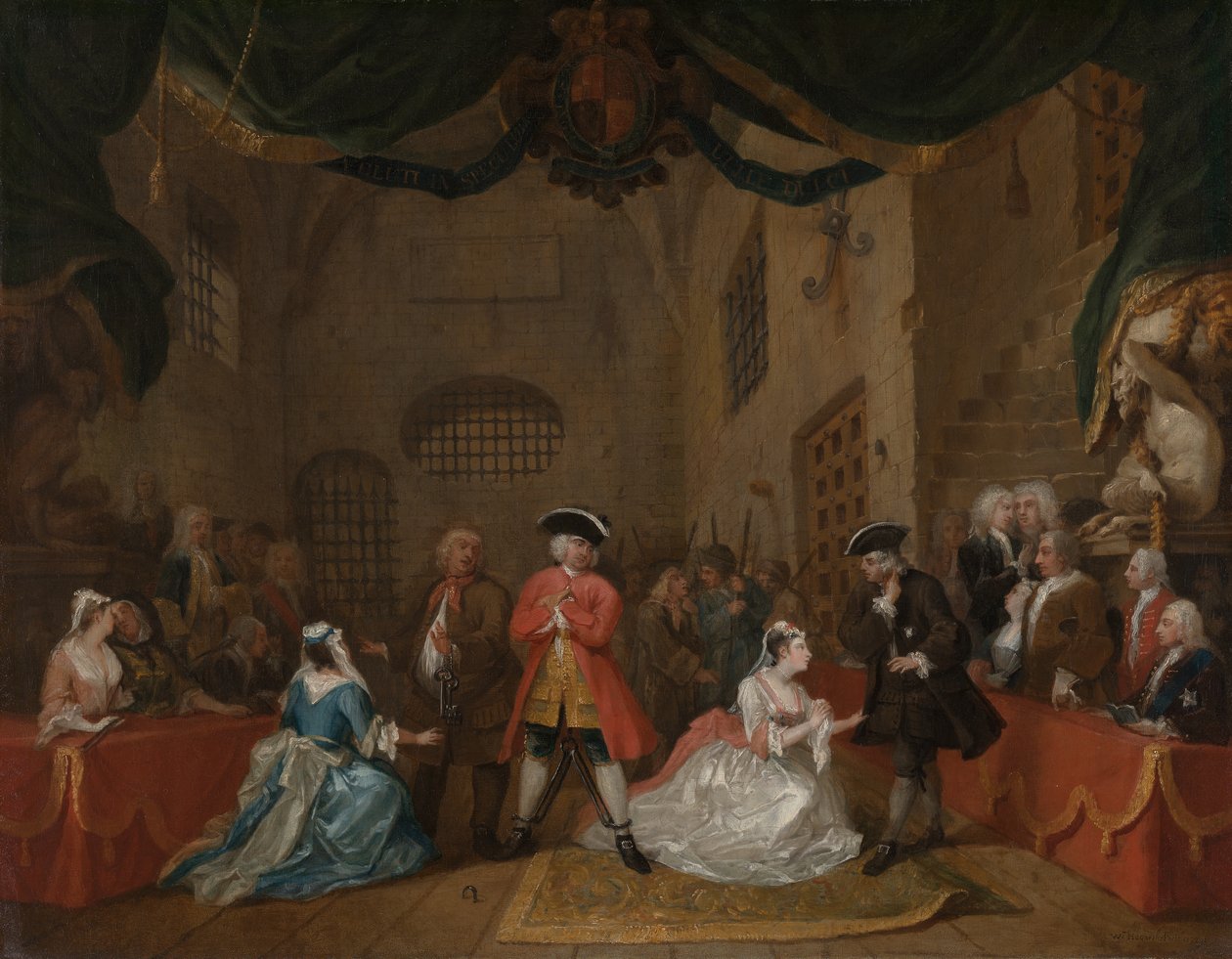 La ópera del mendigo de William Hogarth