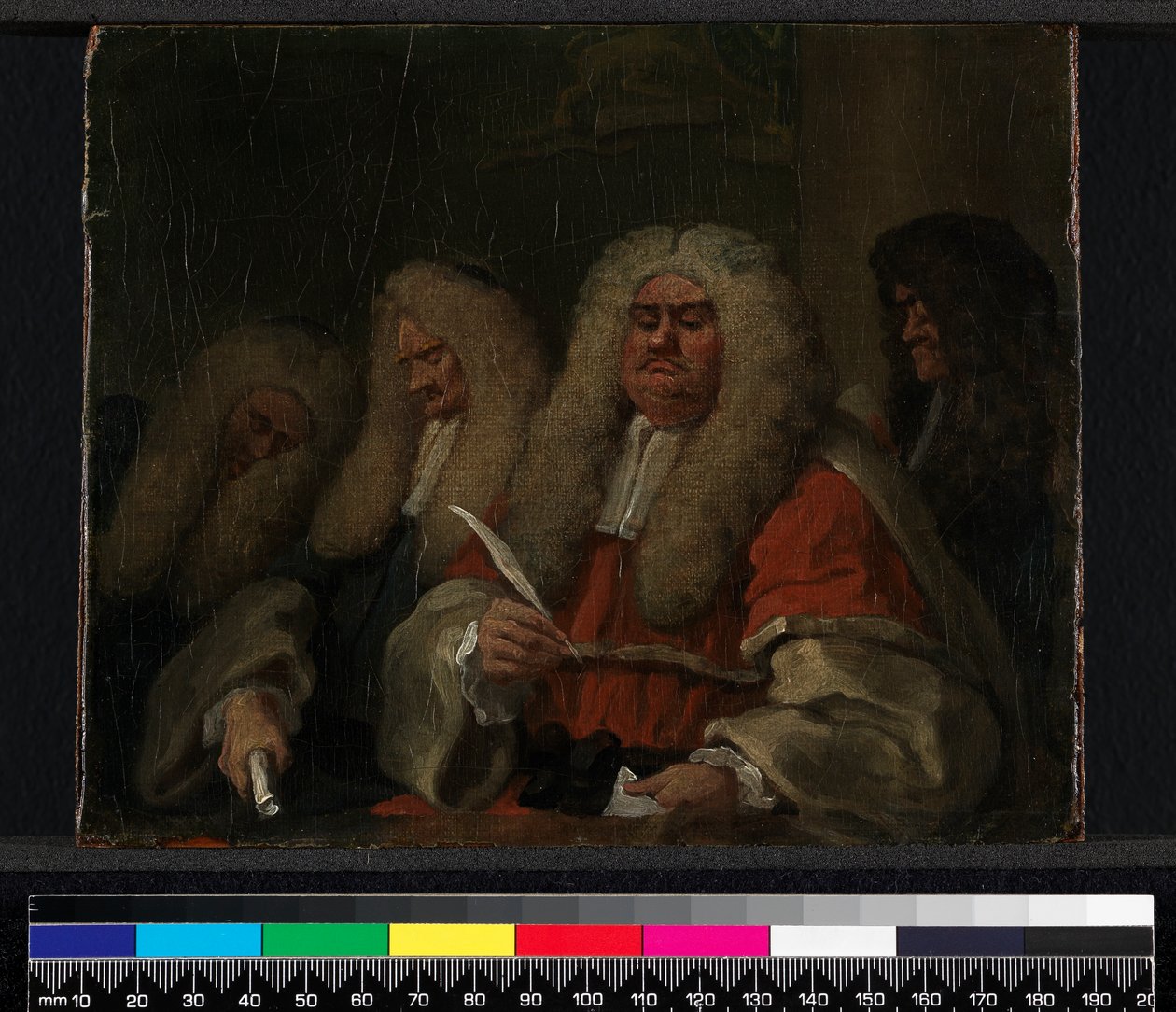 El banco, 1753-54 de William Hogarth