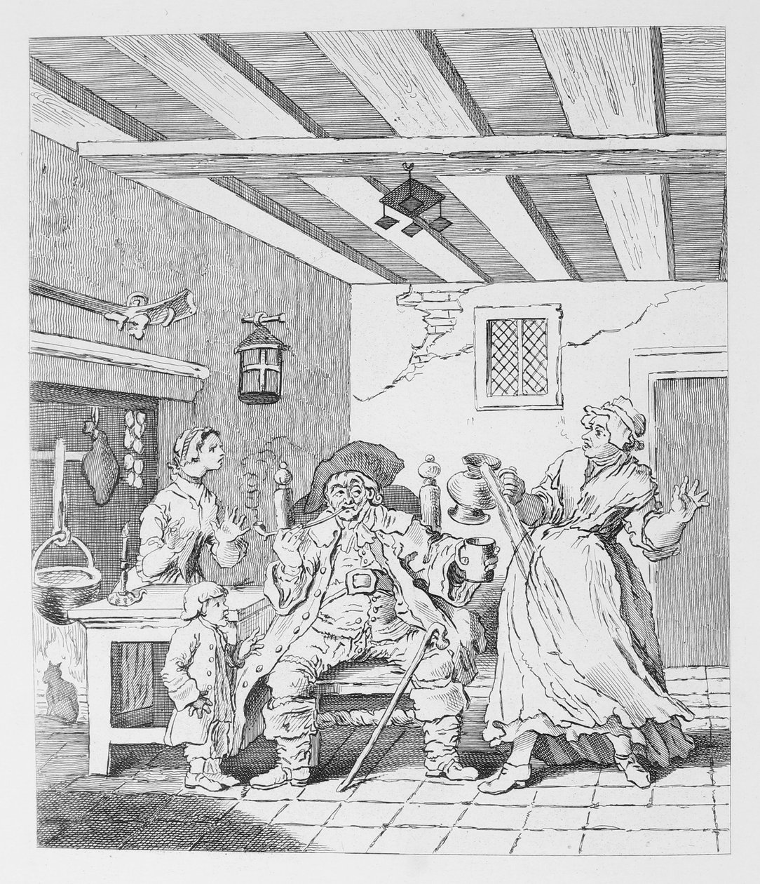 El regreso del granjero de William Hogarth