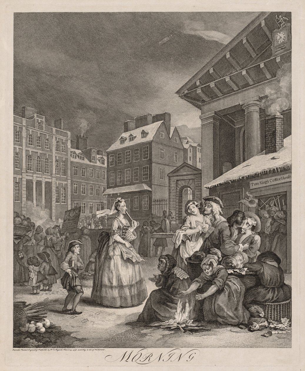 Las cuatro horas del día, 1738 de William Hogarth