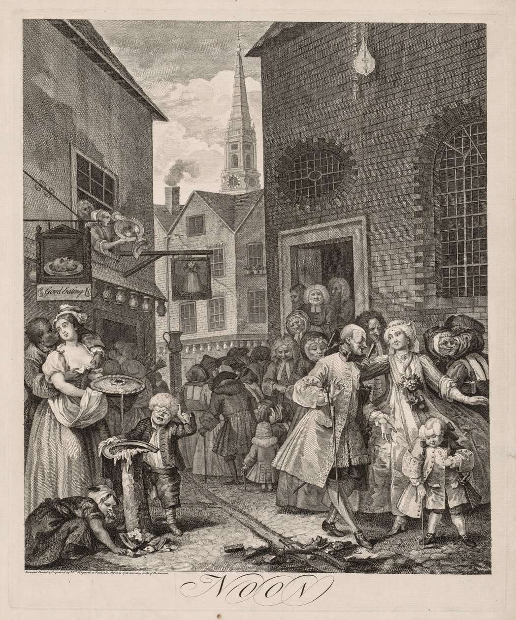 The Four Times of Day:  Noon de William Hogarth