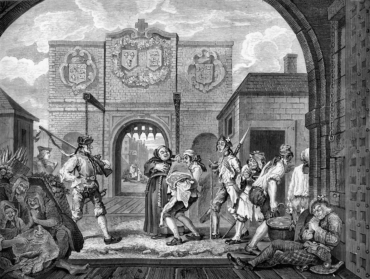 Las puertas de Calais por William Hogarth de William Hogarth
