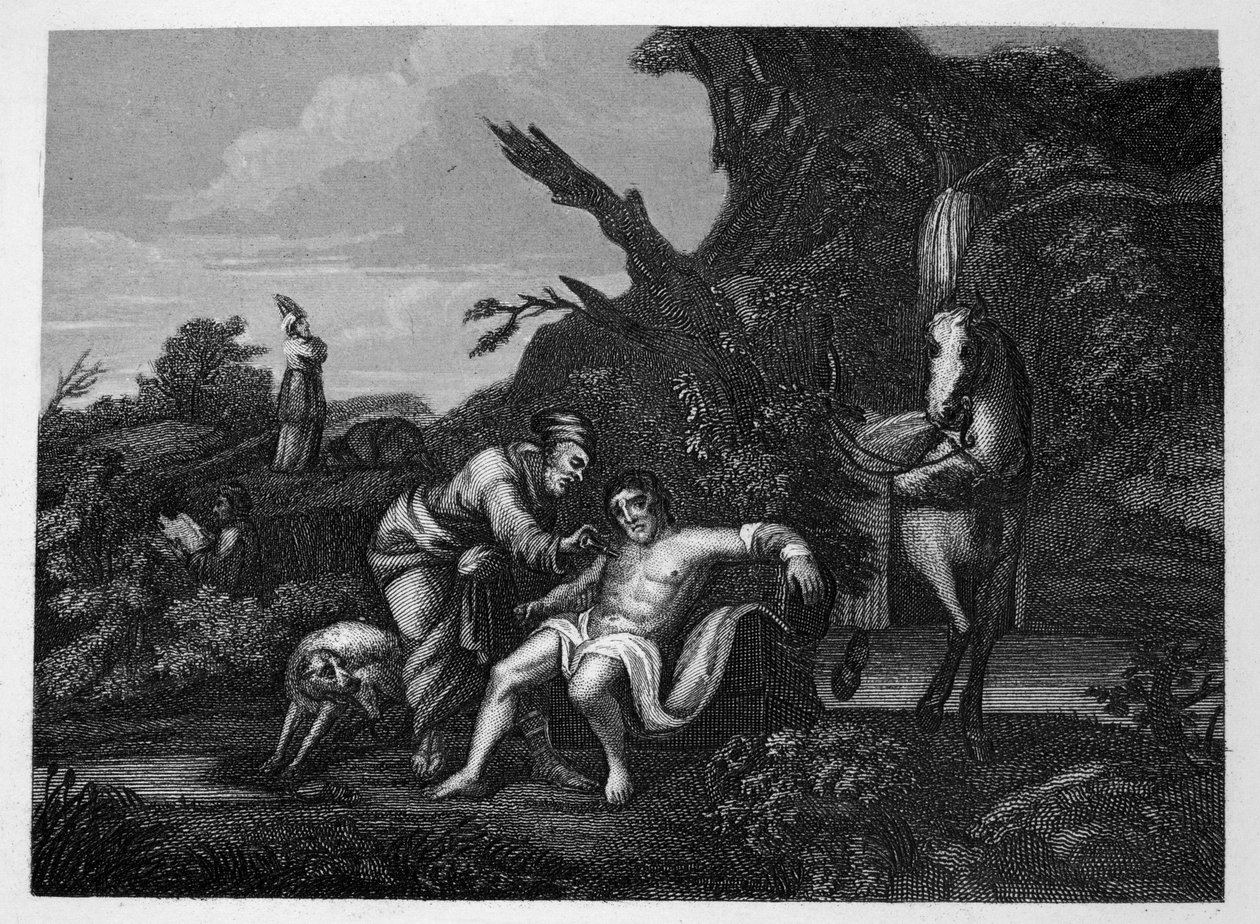 El buen samaritano de William Hogarth