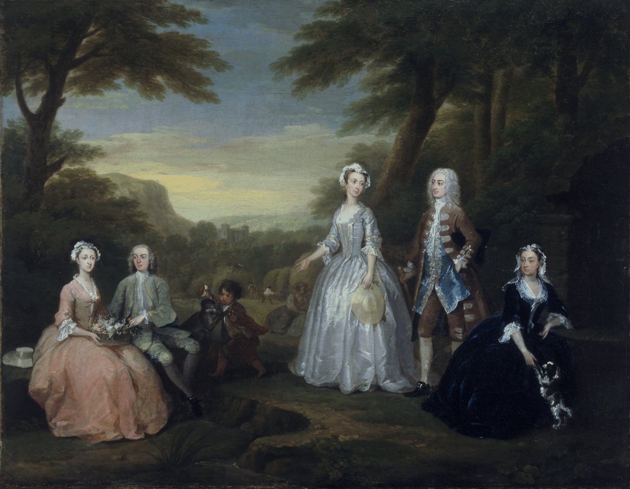 El tema de conversación de la familia Jones de William Hogarth