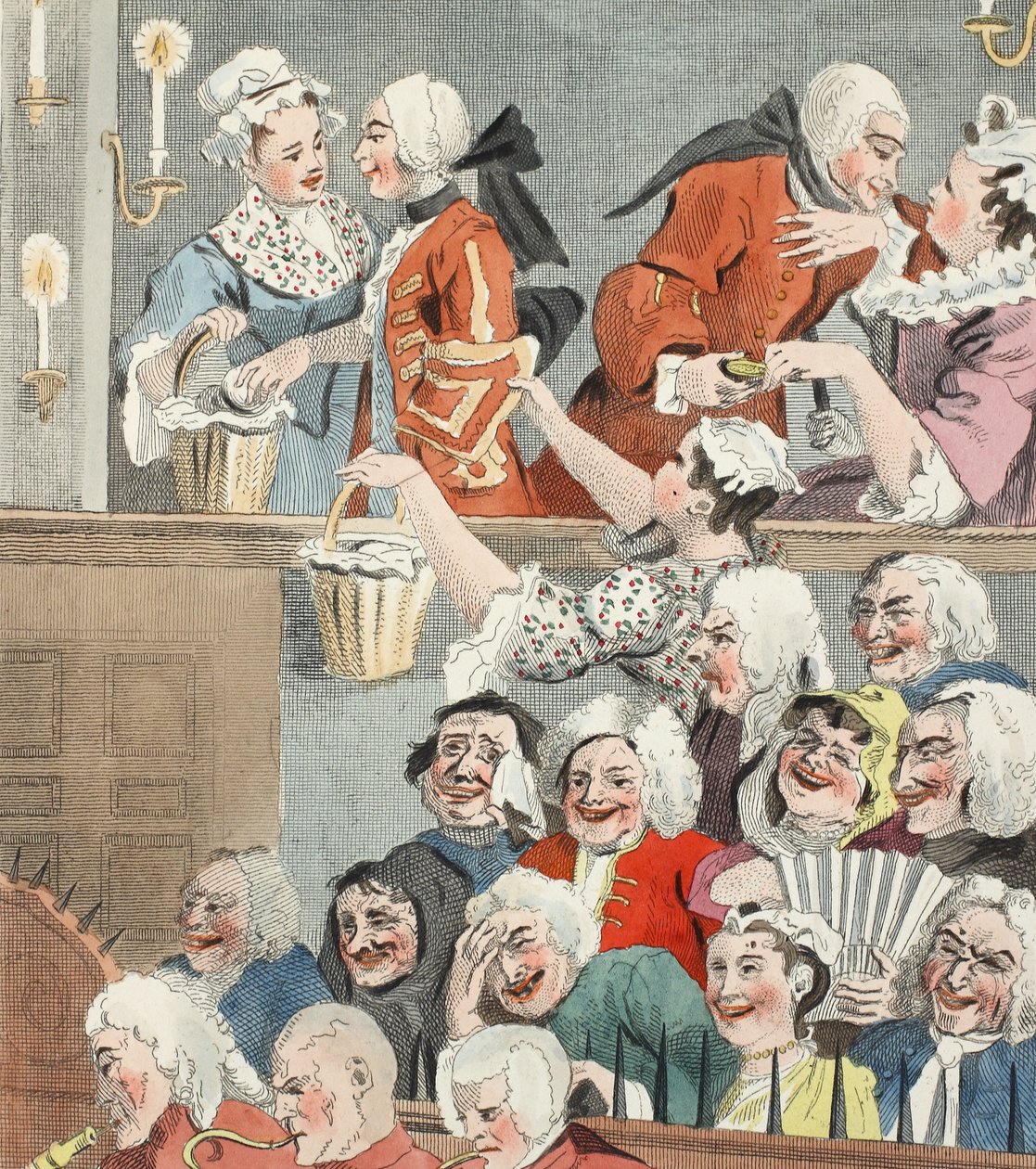 La audiencia risueña, ilustración de 