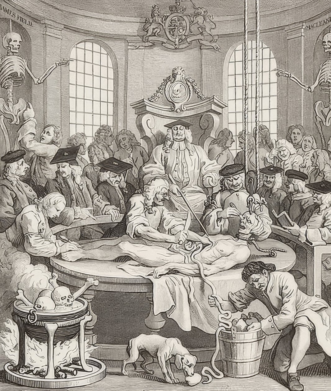 La recompensa de la crueldad. De: Las cuatro etapas de la crueldad de William Hogarth