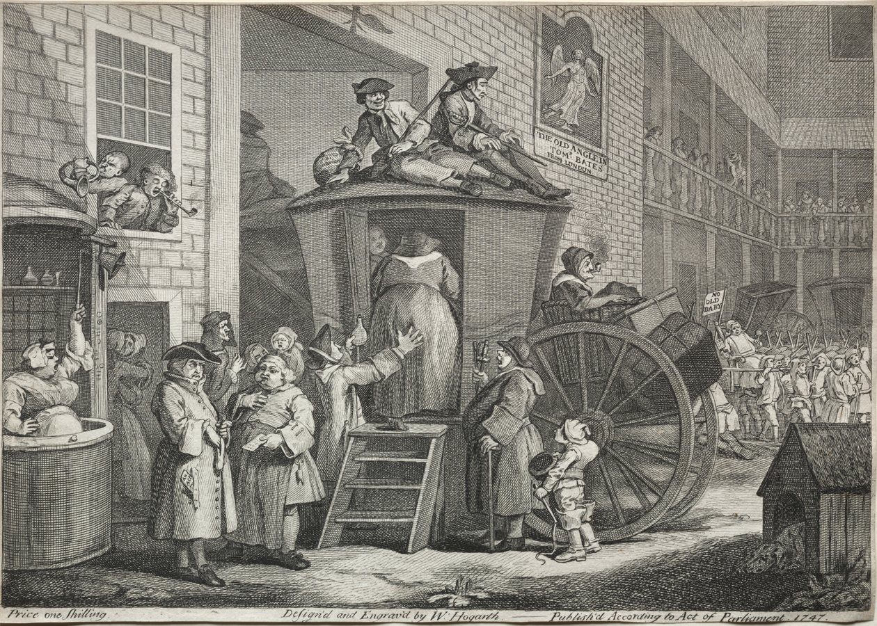 The Stage Coach de William Hogarth