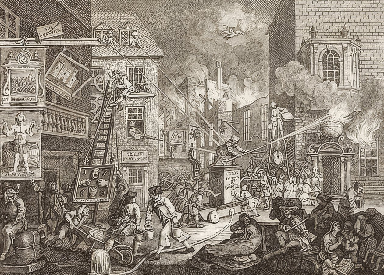 Los tiempos, Lámina 1 de William Hogarth