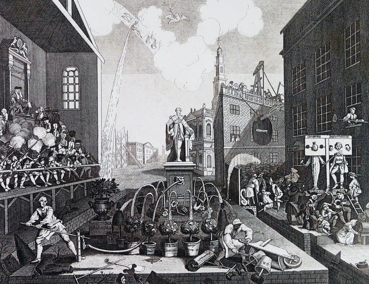The Times. Lámina II 1762, por William Hogarth de William Hogarth