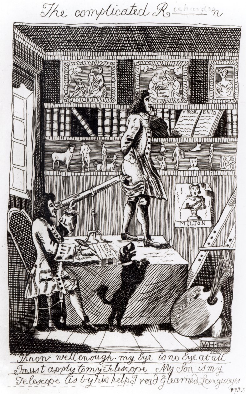El complicado Richardson, 1724 de William Hogarth