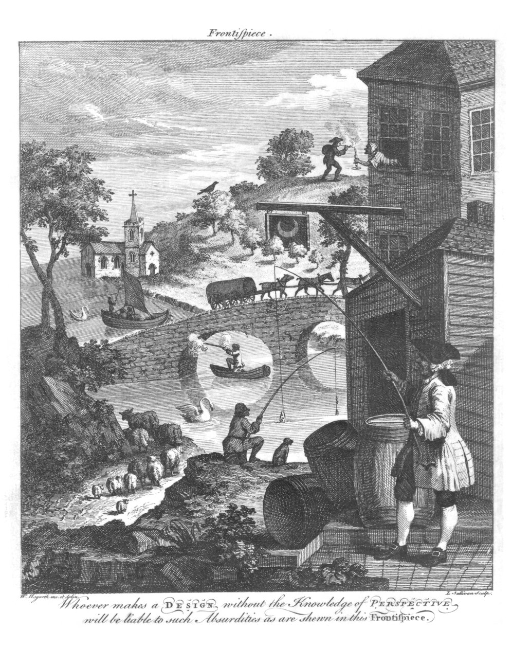La importancia de conocer la perspectiva, siglo XVIII de William Hogarth