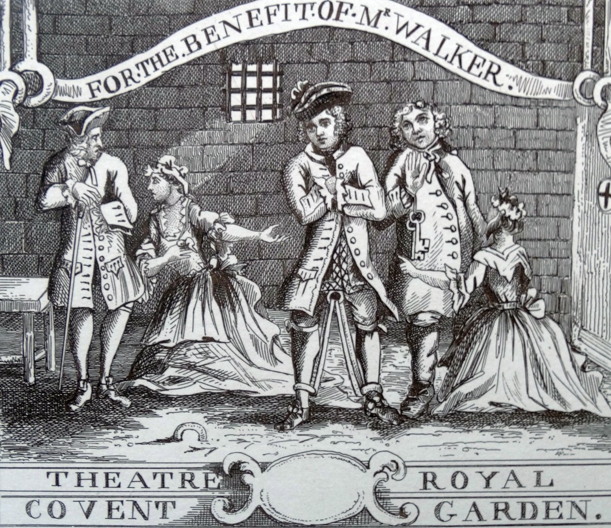 Entrada para el teatro de William Hogarth
