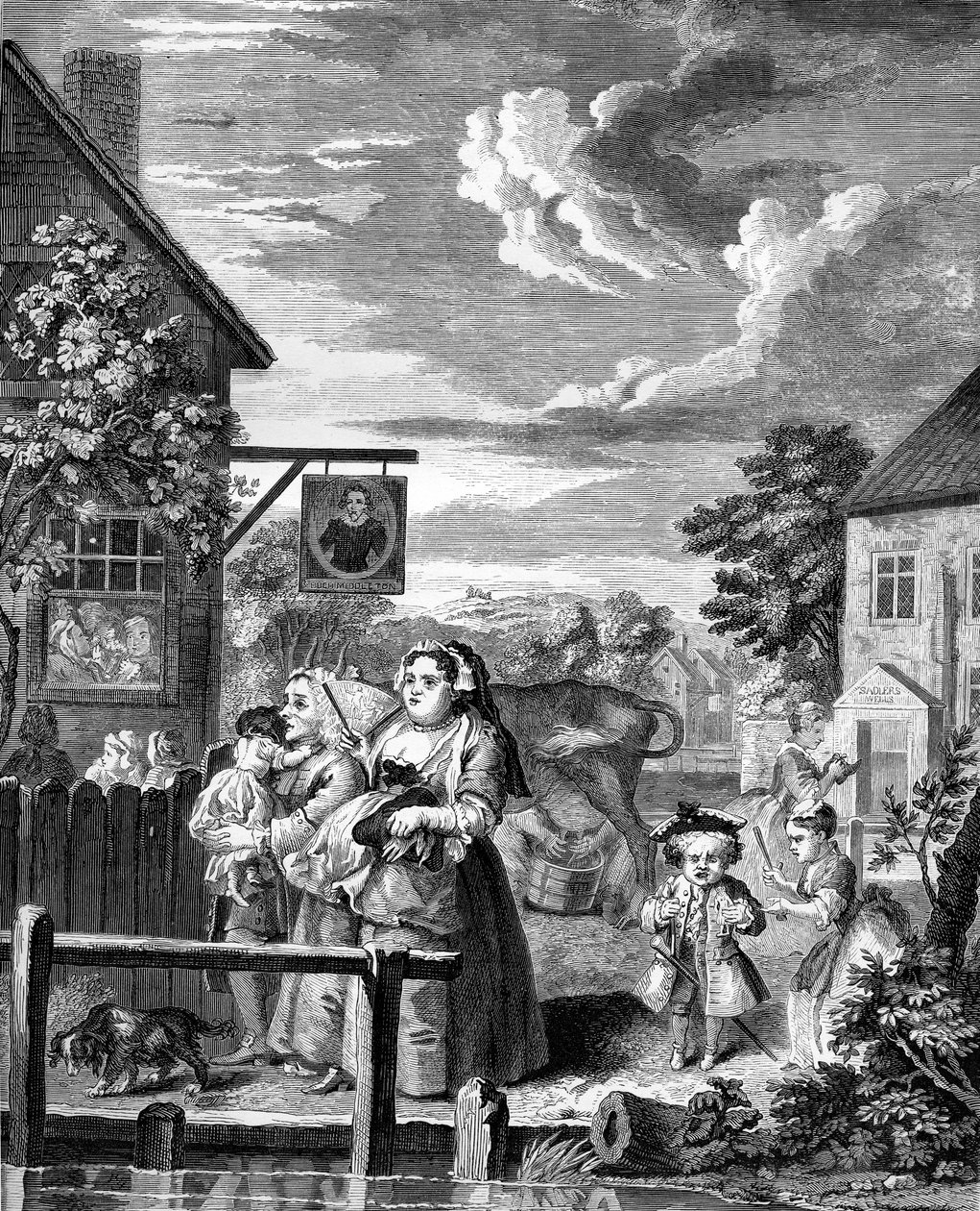 Tiempos del día - Tarde por William Hogarth de William Hogarth