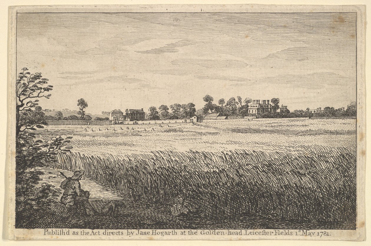 Vista de la Casa de Ranby, 1 de mayo de 1781 de William Hogarth