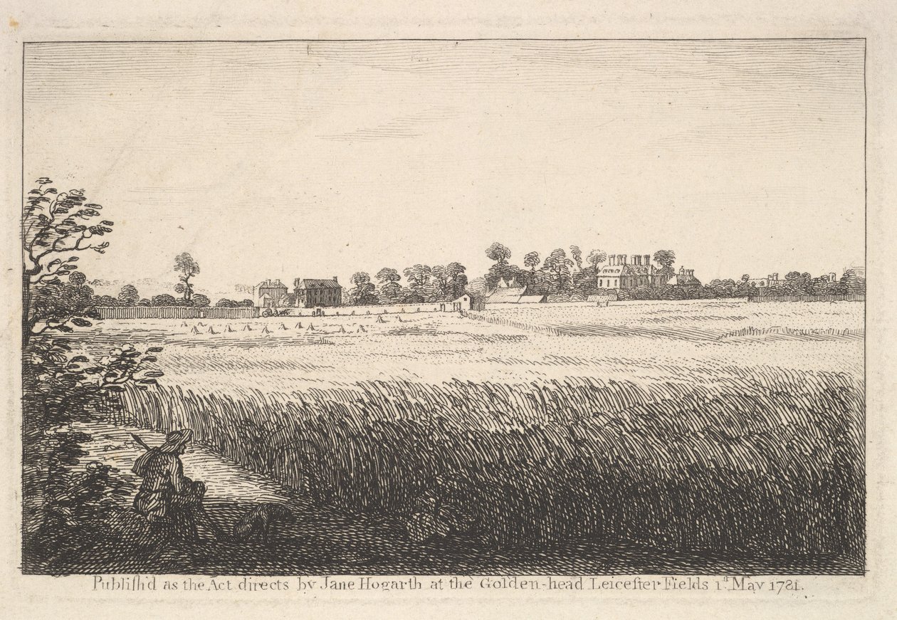 Vista de la Casa de Ranby, 1 de mayo de 1781 de William Hogarth