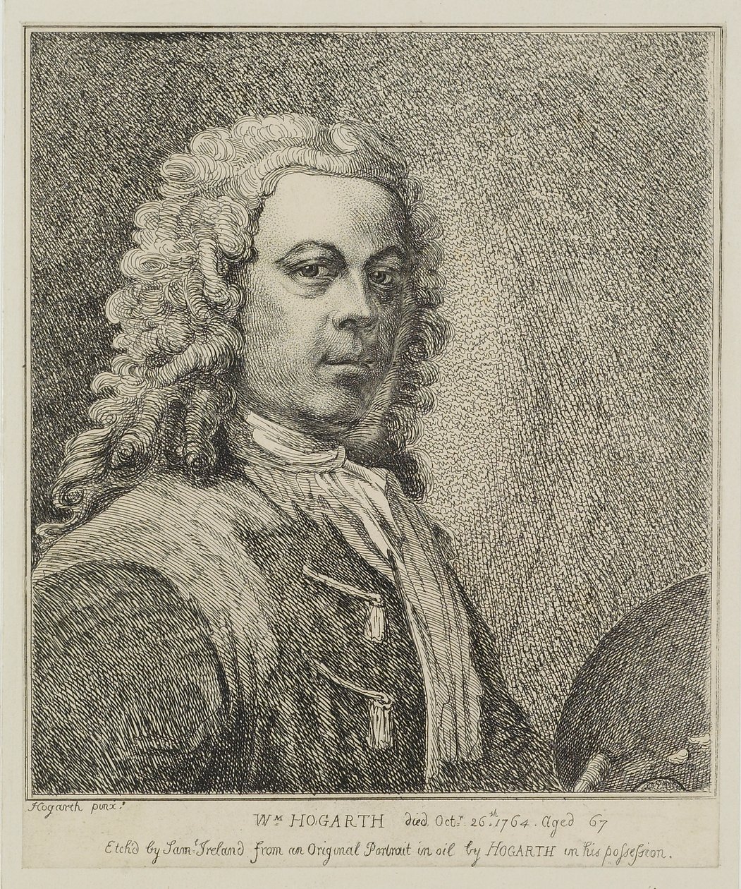 William Hogarth, grabado por Samuel Ireland, c.1786 de William Hogarth