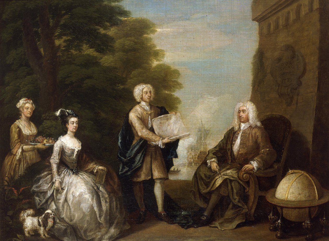 Woodes Rogers (hacia 1679-1732) de William Hogarth