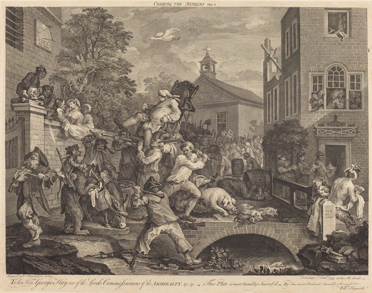 Silla de los Miembros de William Hogarth and Francois Antoine Aveline
