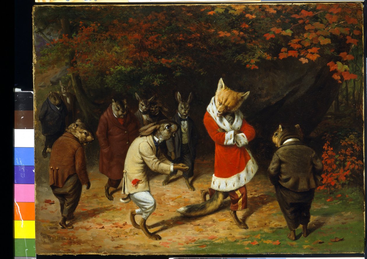 Su Majestad Recibe (óleo sobre lienzo) de William Holbrook Beard