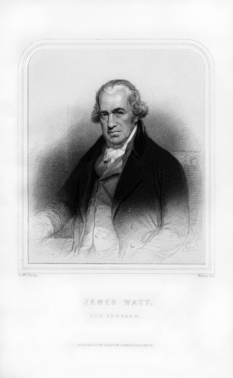 James Watt, inventor e ingeniero escocés, 1870 de William Holl