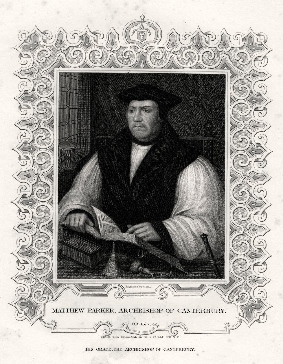Matthew Parker, arzobispo de Canterbury de William Holl