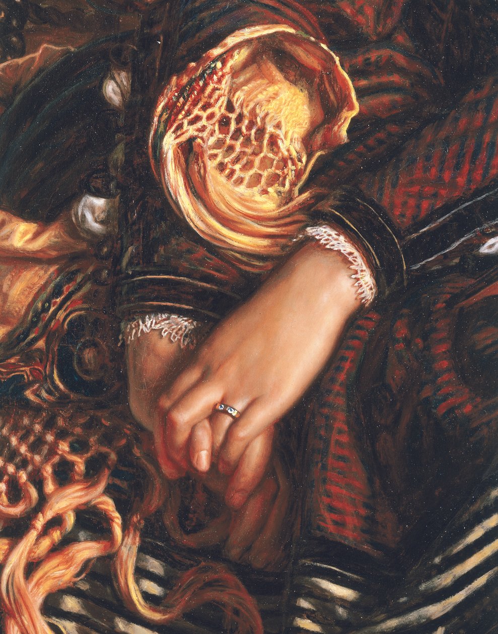(detalle) de Il Dolce far Niente, 1866 de William Holman Hunt