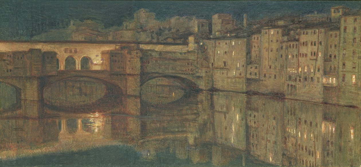 Ponte Vecchio, Florencia de William Holman Hunt