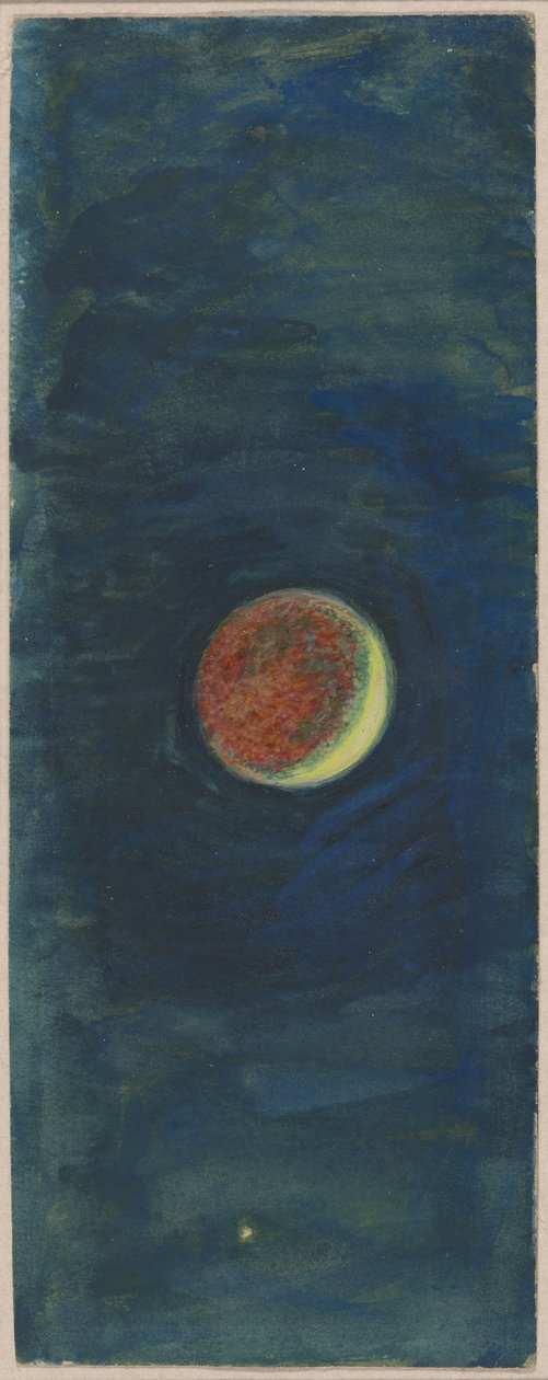 Estudio de la Luna Creciente en "El Barco" de William Holman Hunt