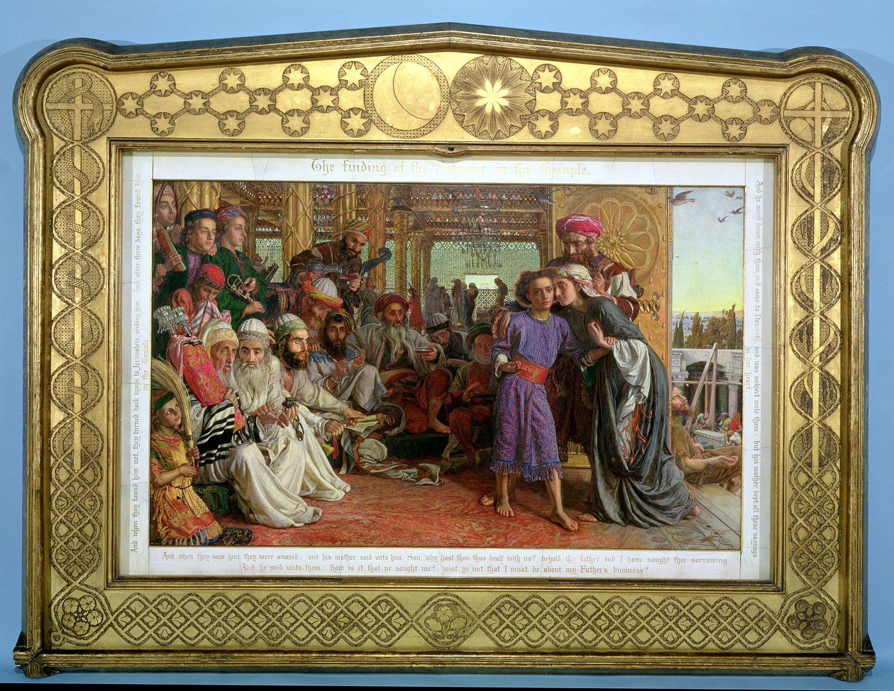 El hallazgo del Salvador en el templo, 1855 de William Holman Hunt