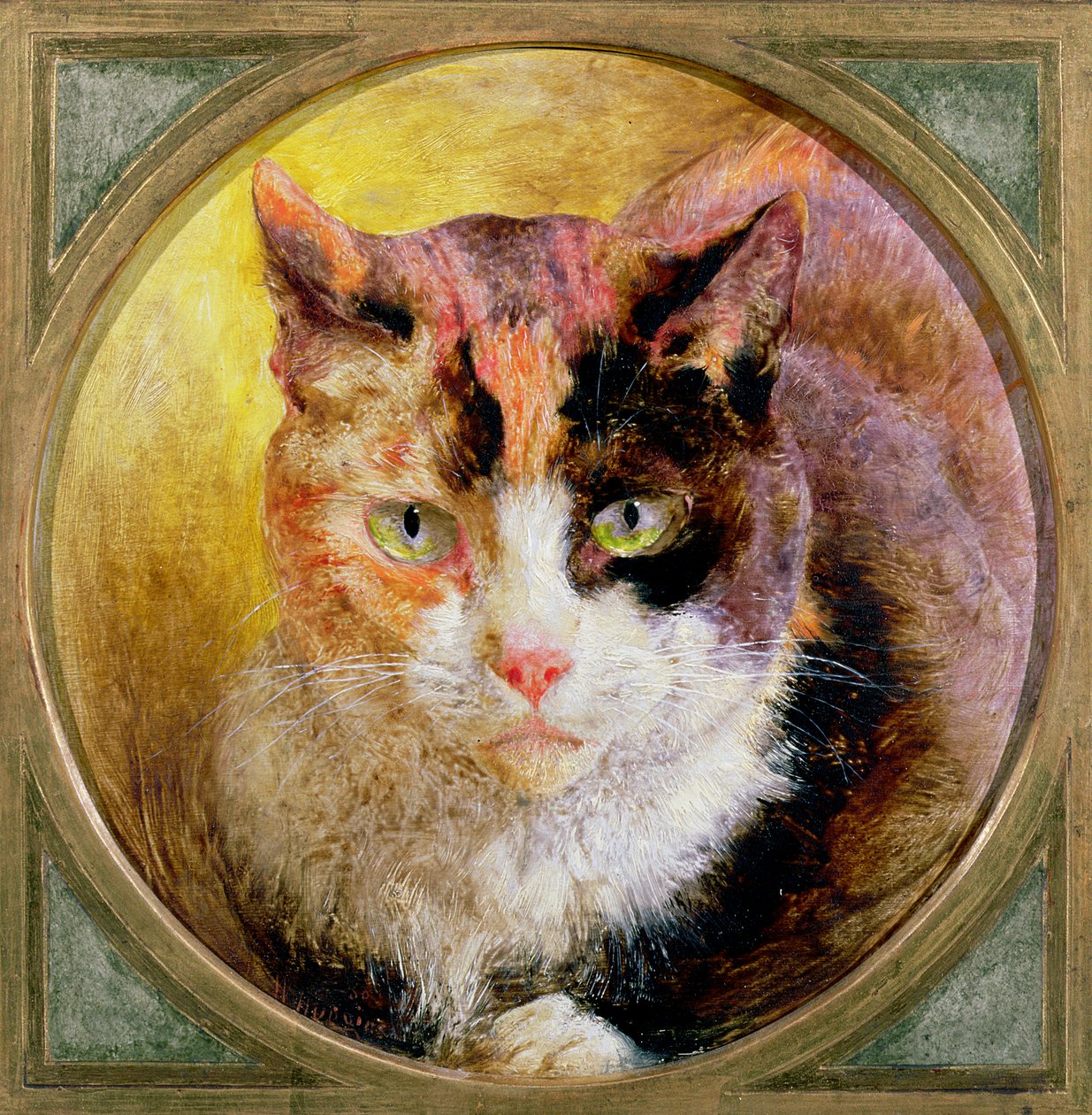 Estudio de Cabeza de un Gato Carey, 1866 de William Huggins