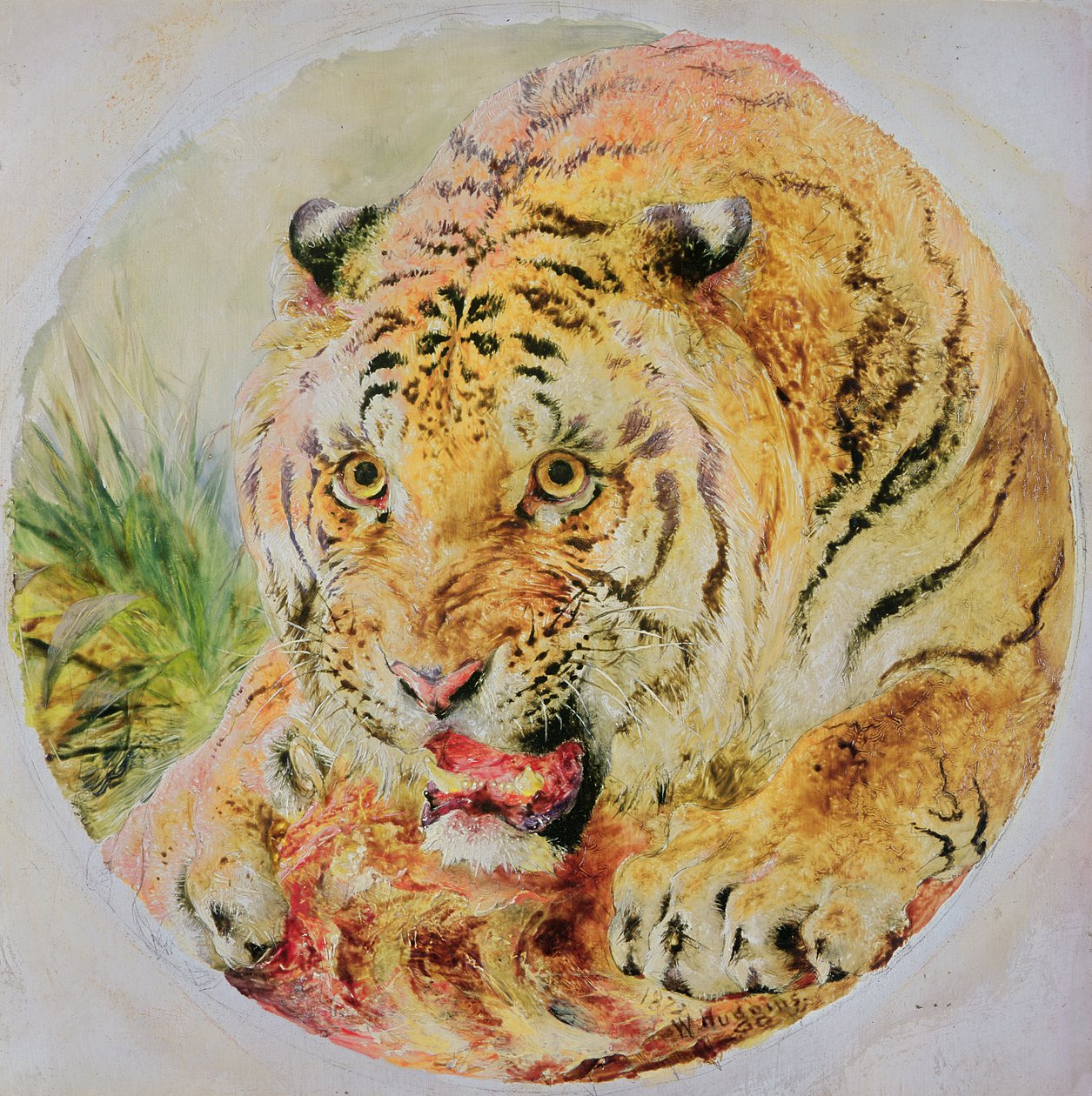 Cabeza de Tigre de William Huggins