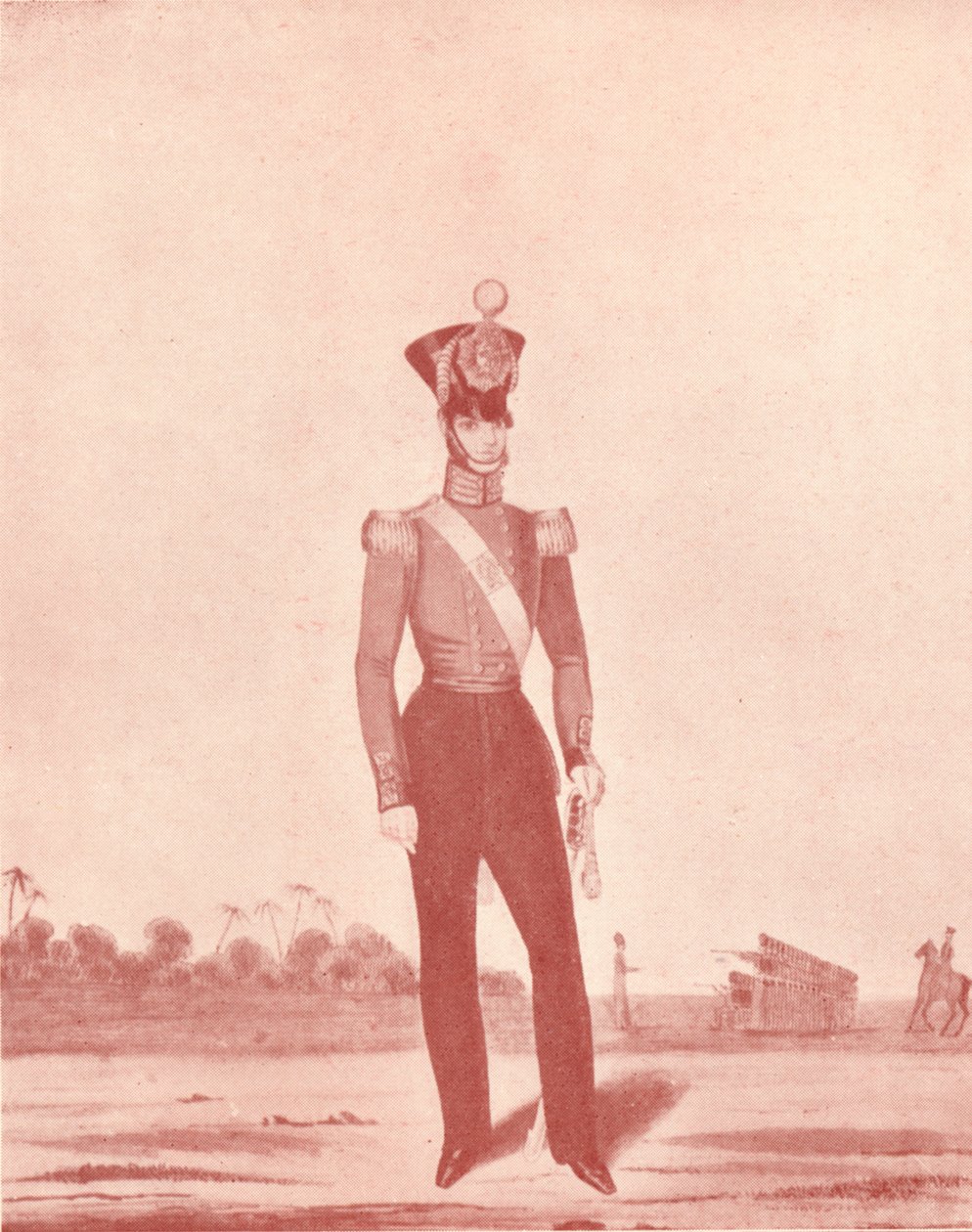 Oficiales de la Infantería del Ejército de Madrás en la Línea, c. 1837-1843 de William Hunsley