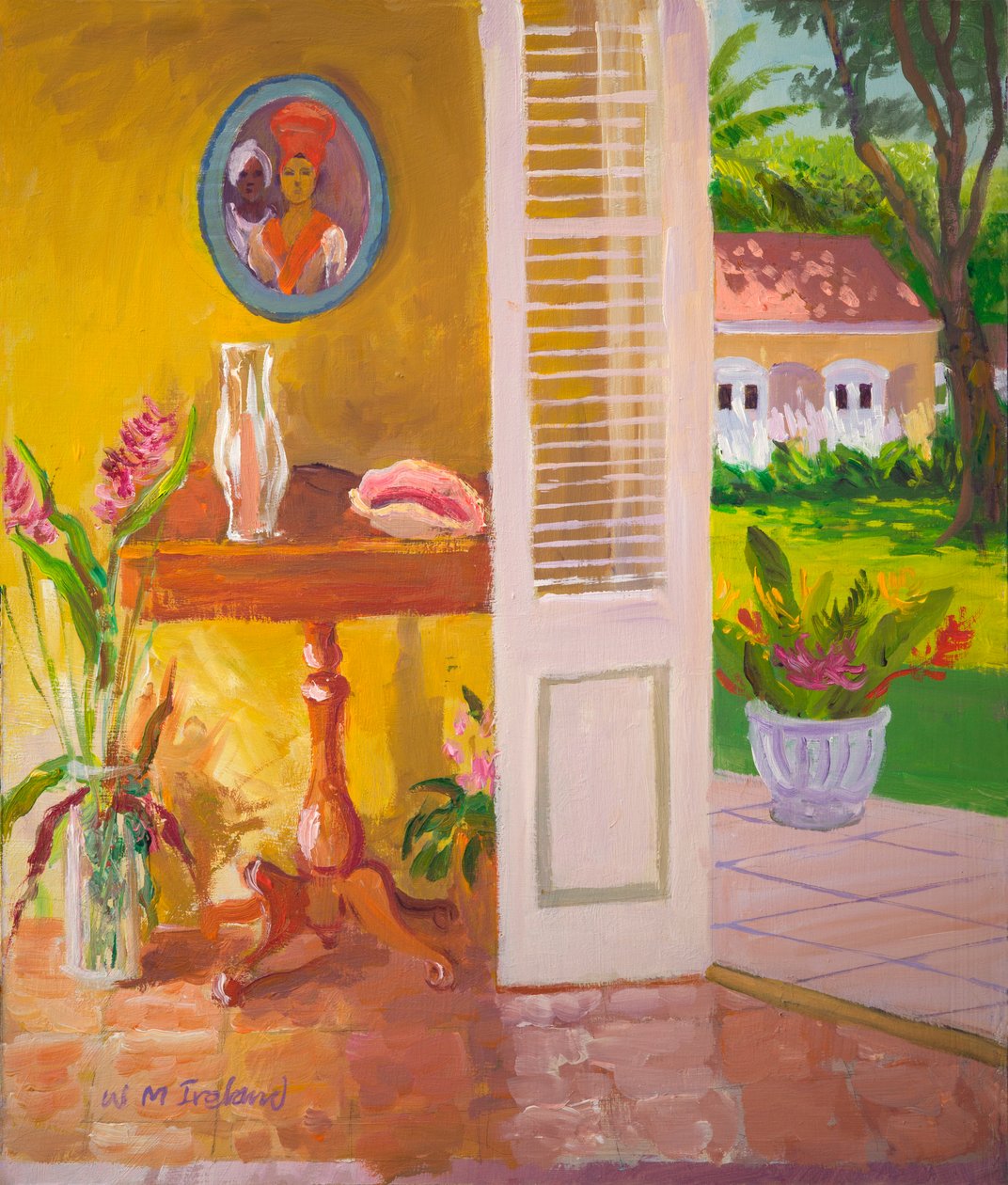 Interior del Caribe (óleo sobre tabla) de William Ireland