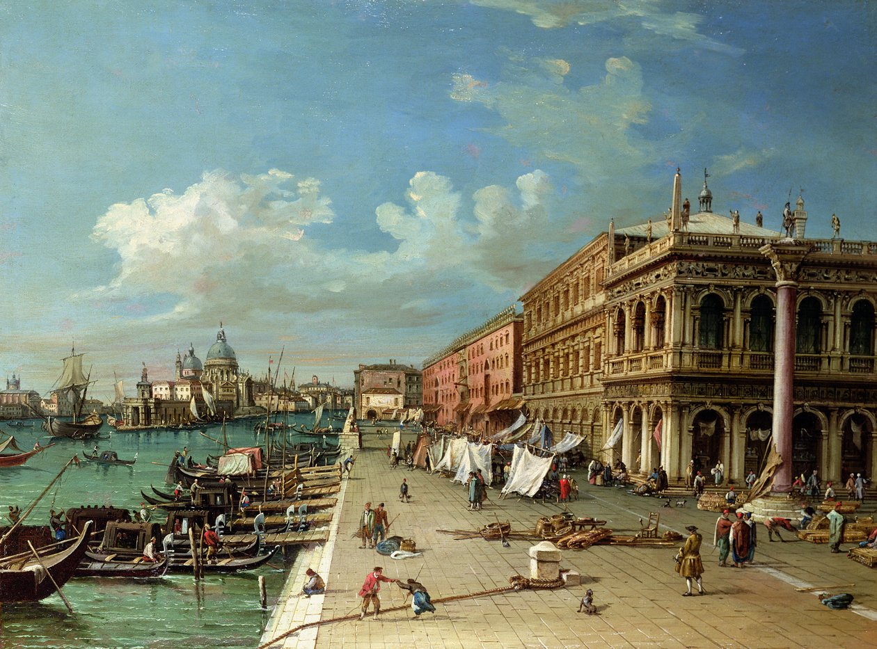 Vista del Molo hacia la entrada del Gran Canal, Venecia de William James