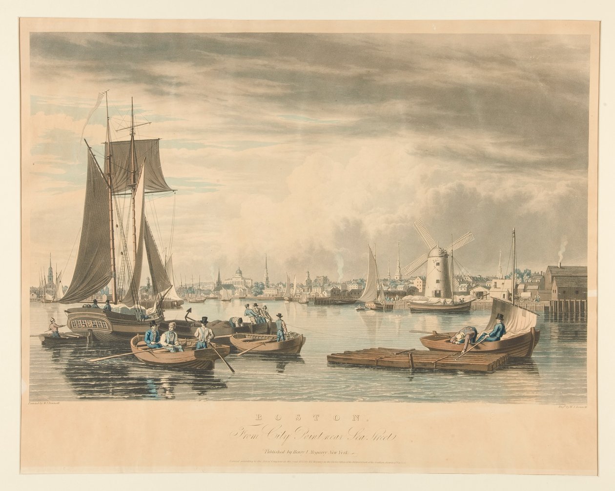 Boston / Desde City Point Cerca de Sea Street de William James Bennett