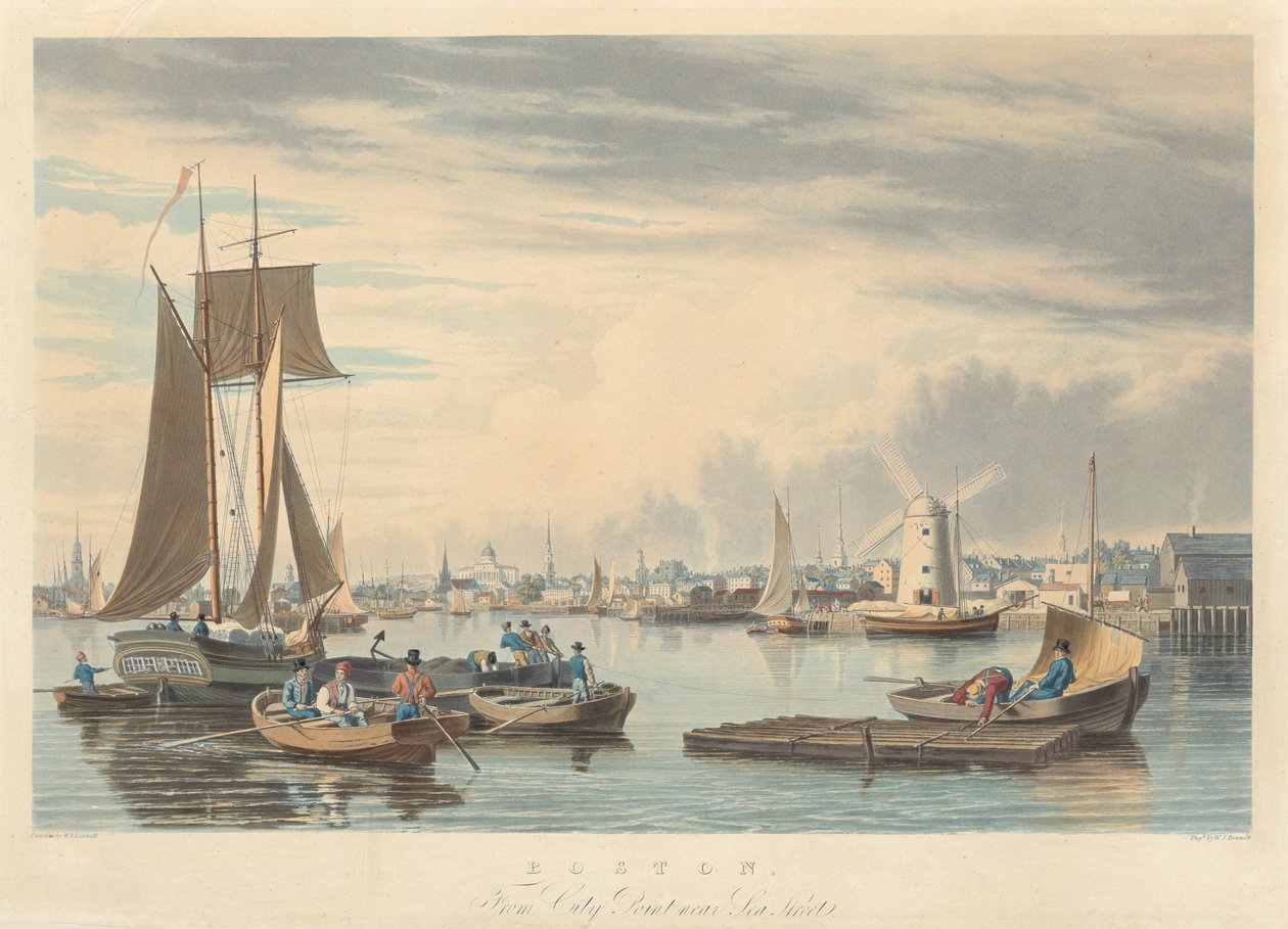 Boston: Desde City Point cerca de Sea Street de William James Bennett