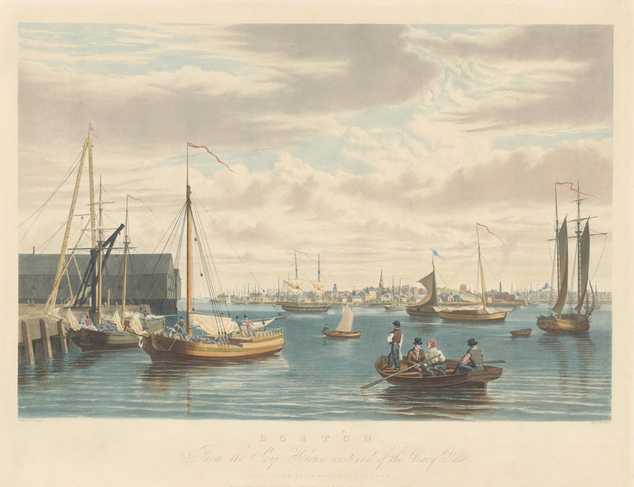 Boston: desde el Ship House, extremo oeste del astillero naval de William James Bennett