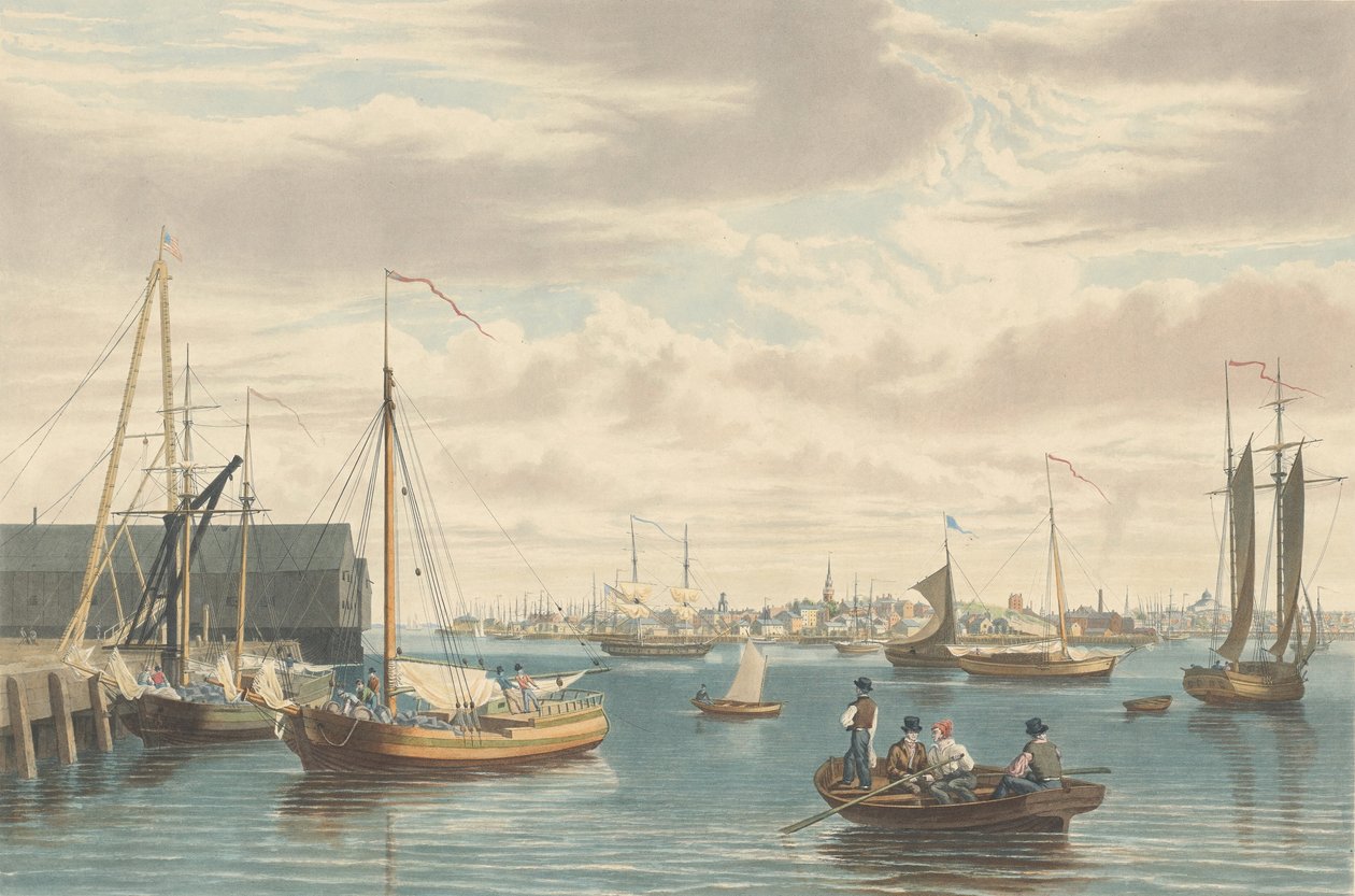 Boston: Desde el Ship House en el extremo oeste del astillero de William James Bennett