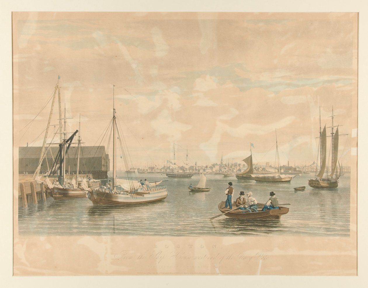 Bostón. / Desde Ship House, extremo oeste de Navy Yard de William James Bennett