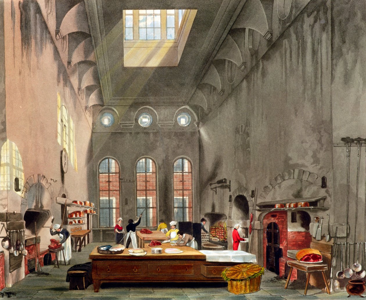 Cocina, Palacio de St James, Londres, 1819 de William James Bennett