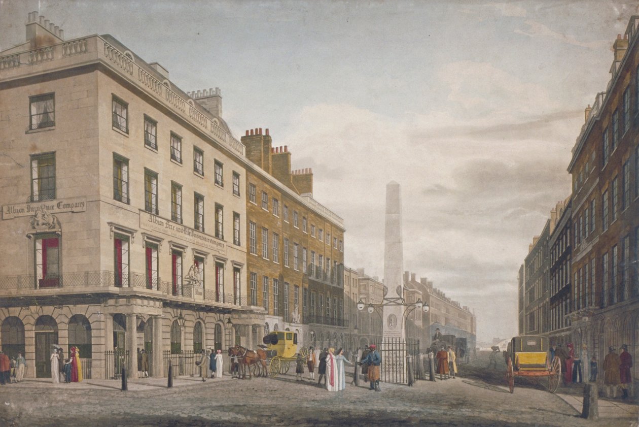 New Bridge Street, Ciudad de Londres, 1809 de William James Bennett