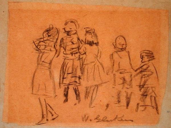 Cinco niños de William James Glackens
