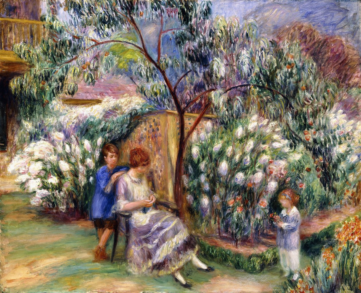 En el jardín de William James Glackens