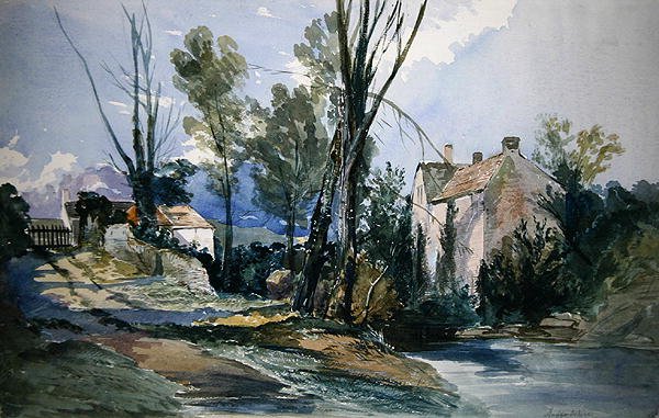 Un molino en Staffordshire de William James Muller